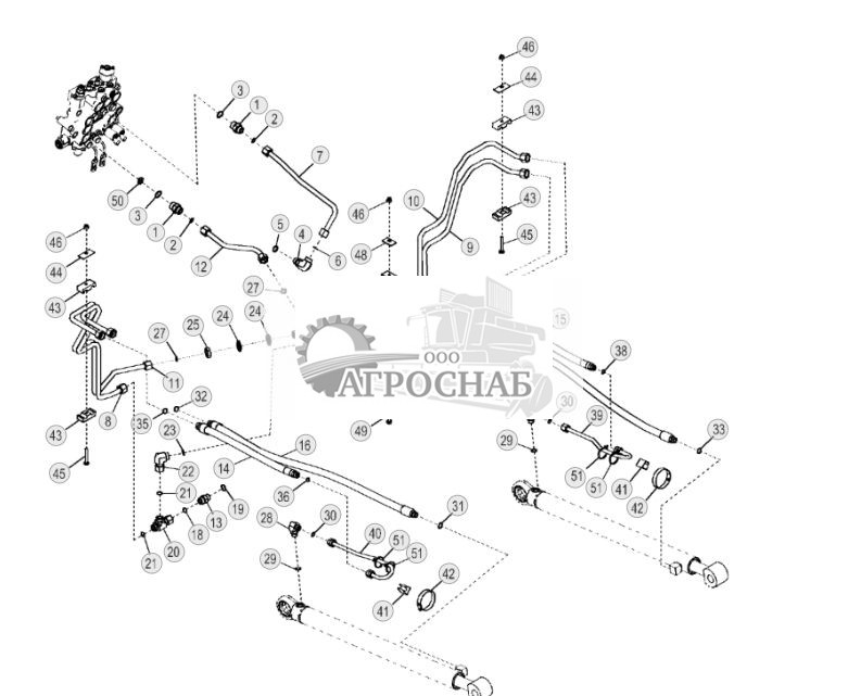 Гидравлические линии цилиндра стрелы (самовыравнивающиеся) (179867 - 185694) - ST155122 218.jpg